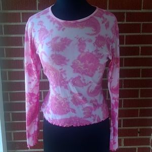 Vintage 90s Paisley Print Shirt